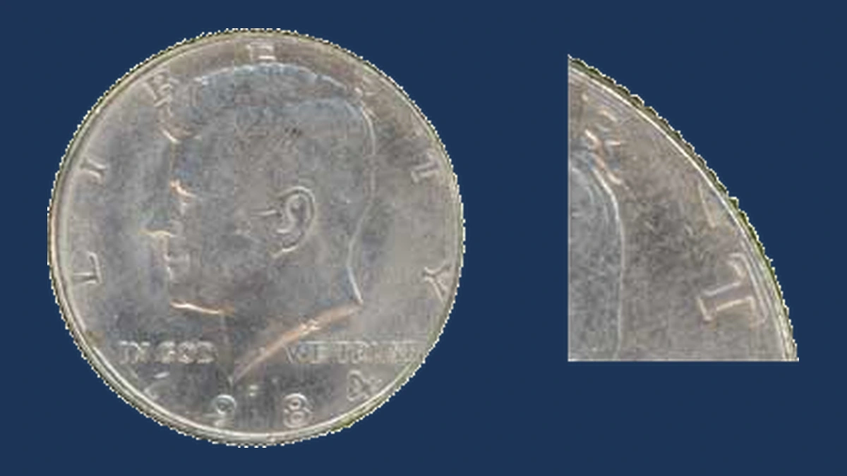 1984 Kennedy Half Dollar: Die Break