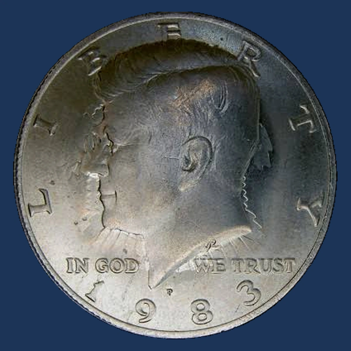 1983 Kennedy Half Dollar: Clashed Dies