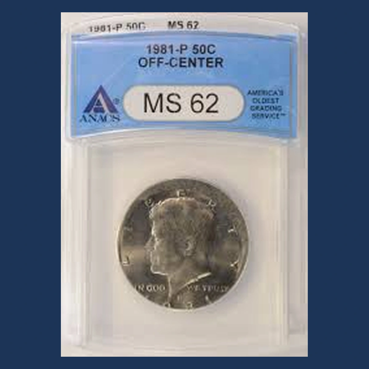 1981 Kennedy Half Dollar: Off-Center Strike