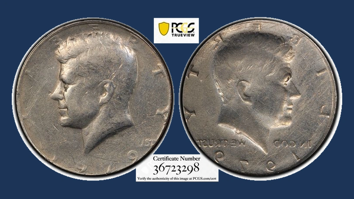 1979 Kennedy Half Dollar: Brockage