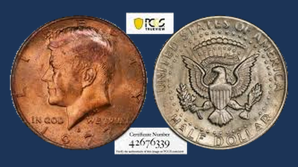 1977 Kennedy Half Dollar: Missing Clad
