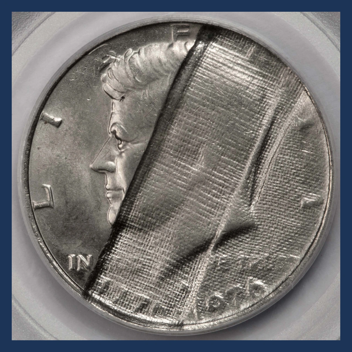1976 Kennedy Half Dollar: Struck Through Cloth