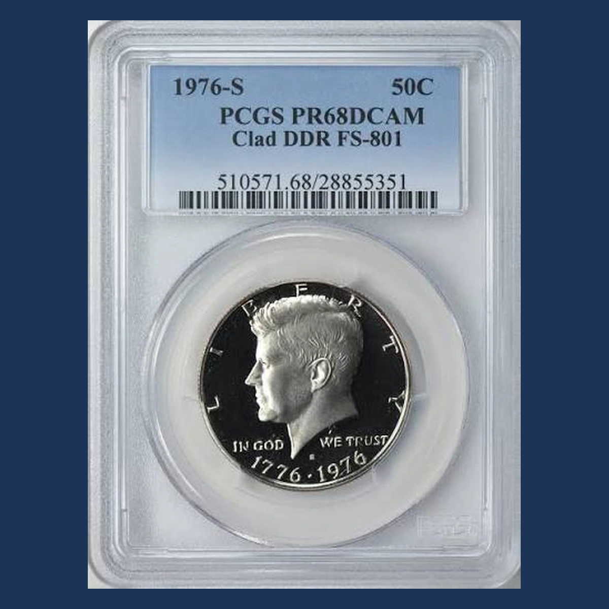 1976 Kennedy Half Dollar: Doubled Die Reverse