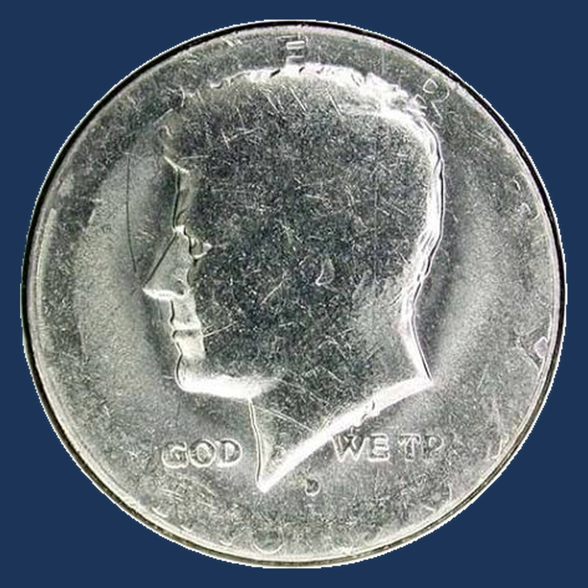 1976 Kennedy Half Dollar: Die-Adjustment / Low-Pressure Strike