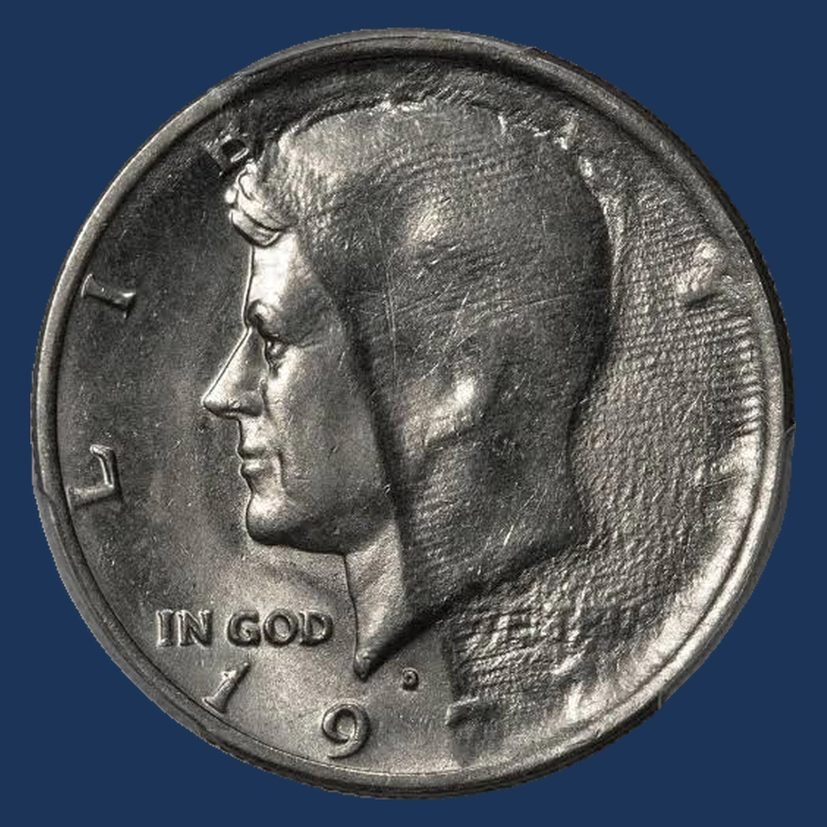 1972 Kennedy Half Dollar: Struck-Through Error