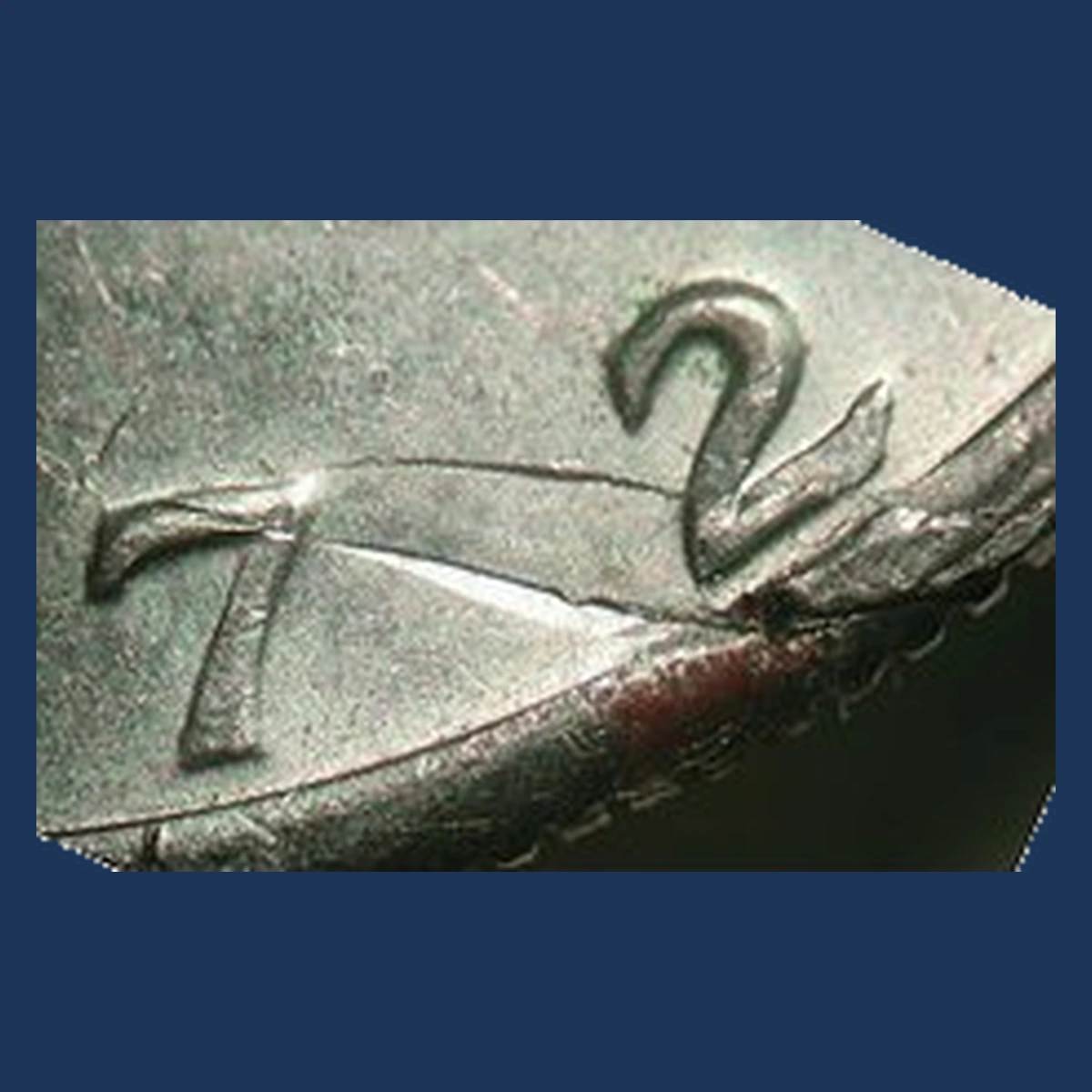 1972 Kennedy Half Dollar: Planchet Flaw