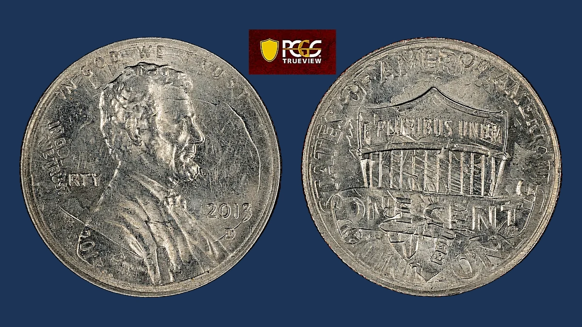2013 Lincoln Penny: Wrong Planchet / Off-Metal Strike