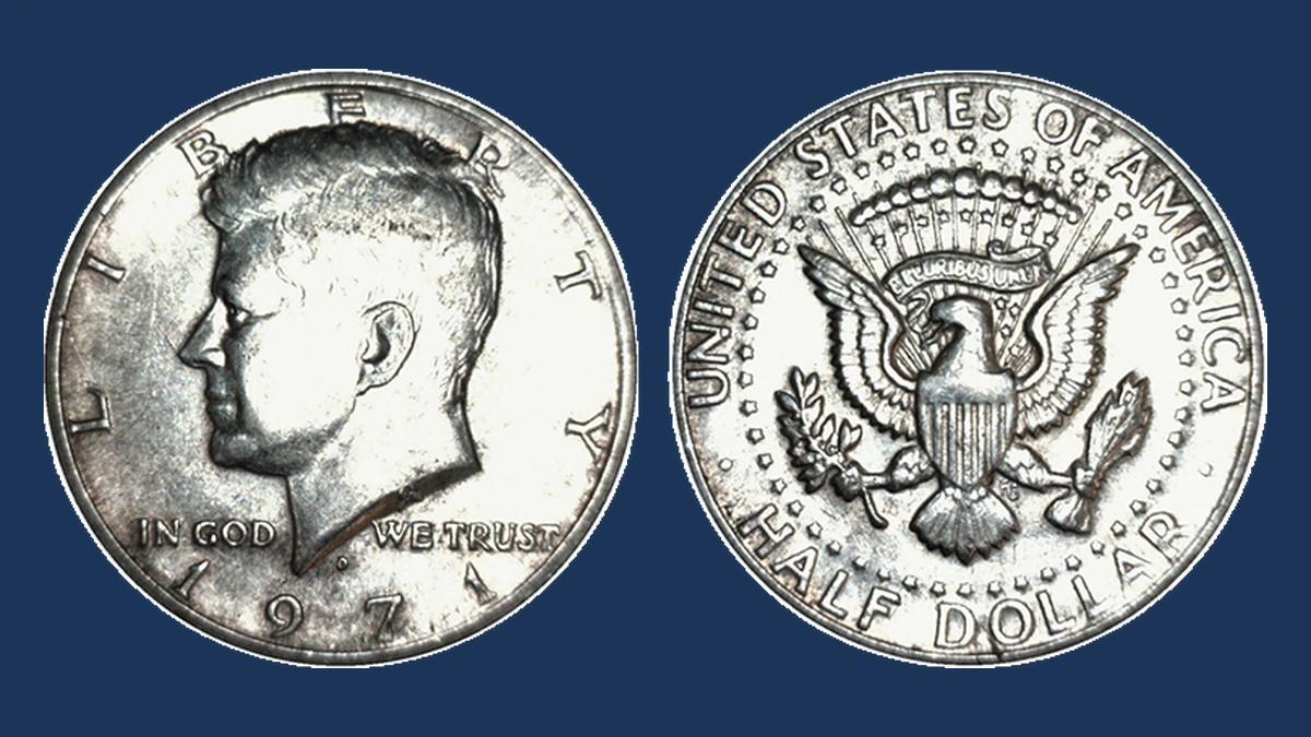 1971 Kennedy Half Dollar: Struck on a Leftover 40% Silver Planchet