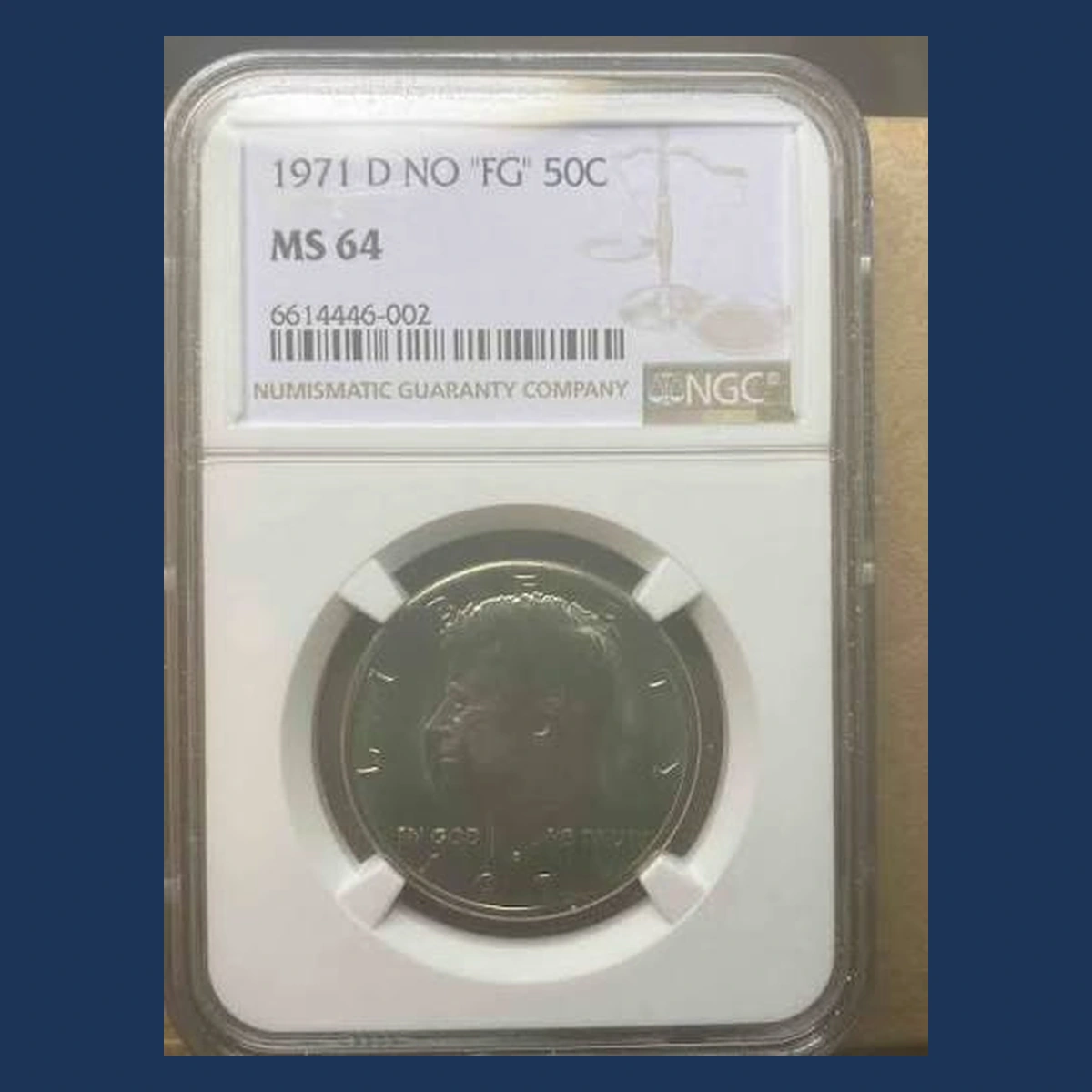 1971 Kennedy Half Dollar: Missing FG Initials