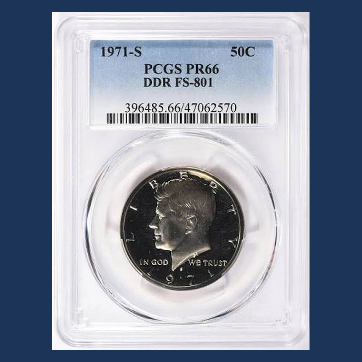 1971 Kennedy Half Dollar: Doubled Die Reverse
