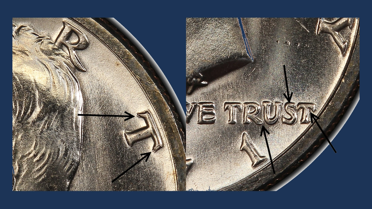 1971 Kennedy Half Dollar: Doubled Die Obverse