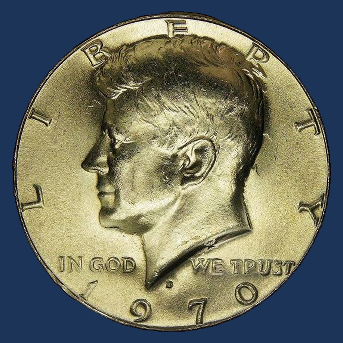 1970 Kennedy Half Dollar: Die Clash