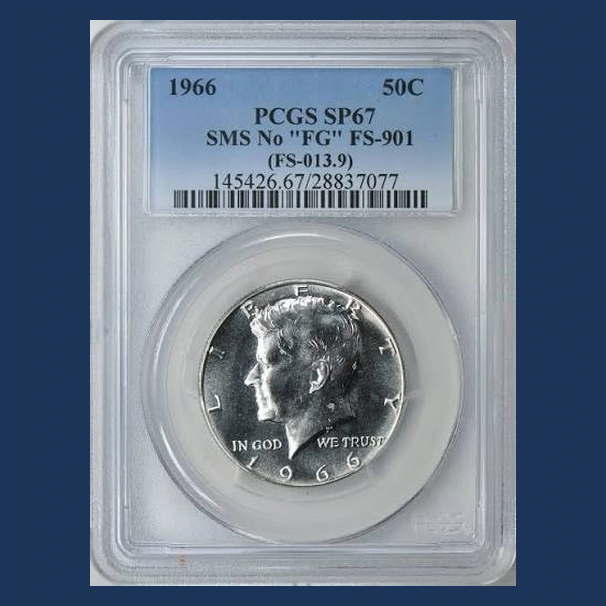 1966 Kennedy Half Dollar: Missing FG Initials