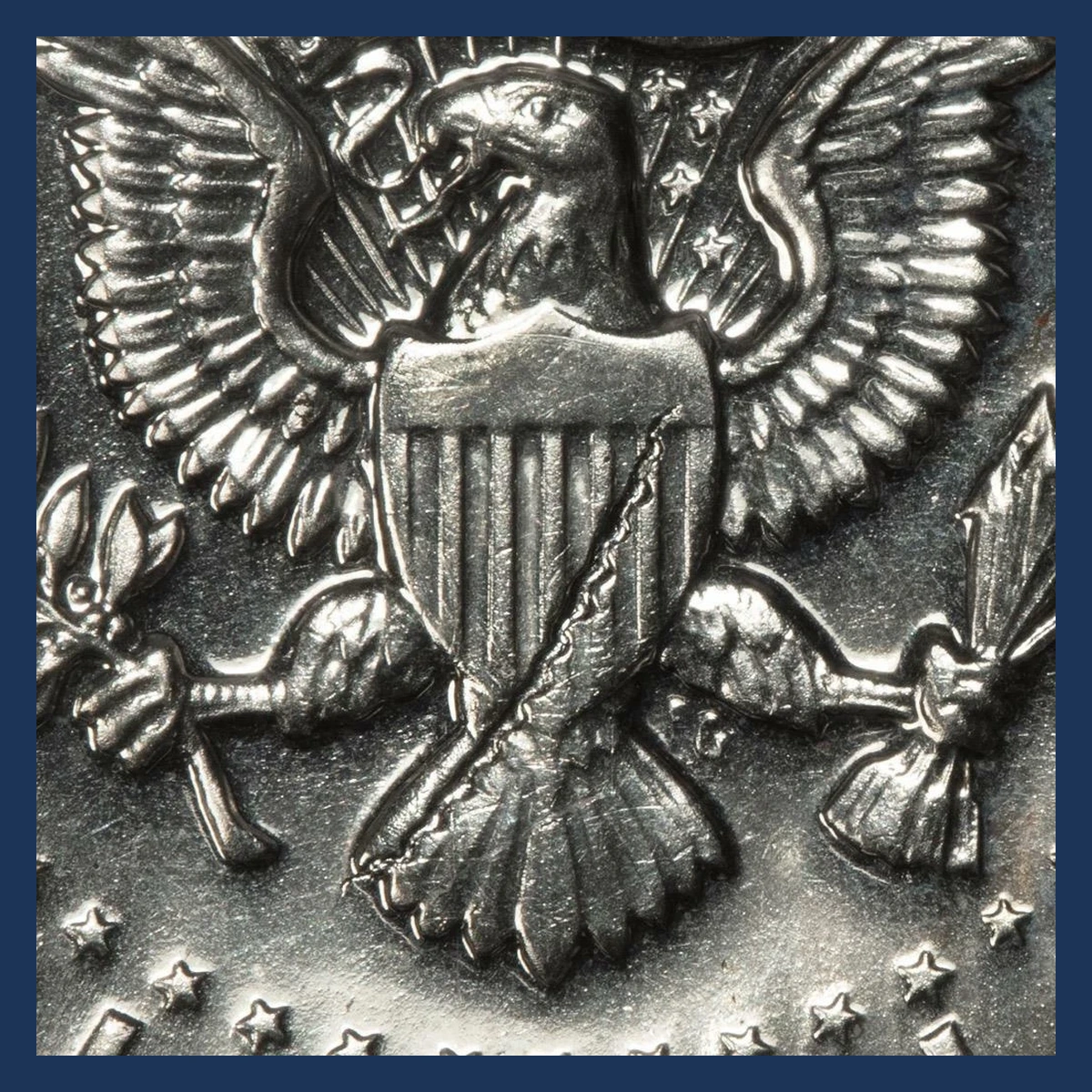 1966 Kennedy Half Dollar: Struck-Through Error