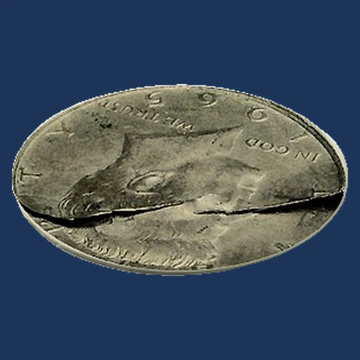 1965 Kennedy Half Dollar: Lamination