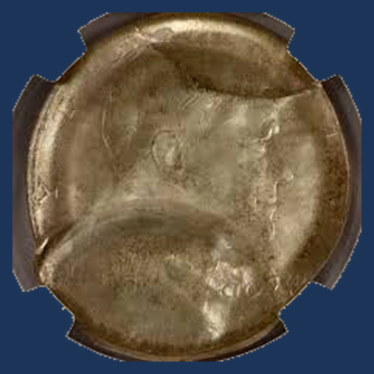 1964 Kennedy Half Dollar: Brockage with Broadstrike