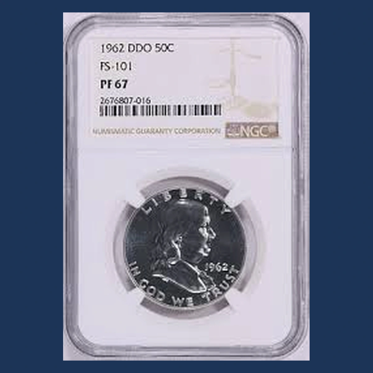 1962 Franklin Half Dollar: Doubled Die Obverse