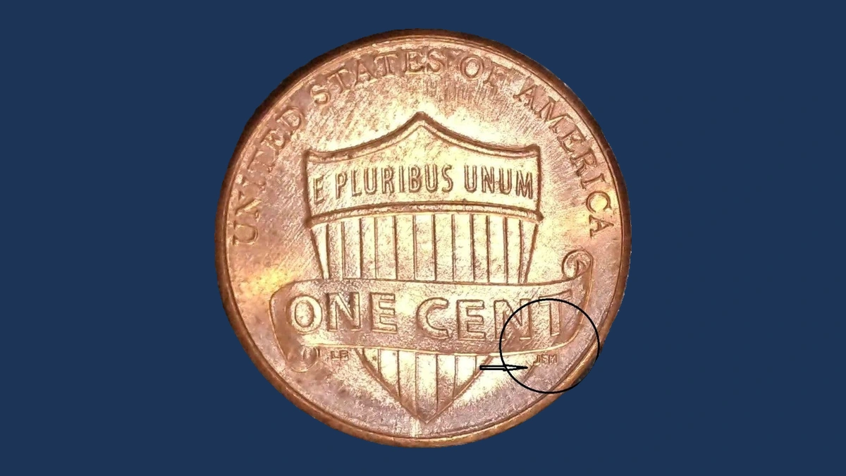 2012 Lincoln Penny: Die Crack / Die Chip