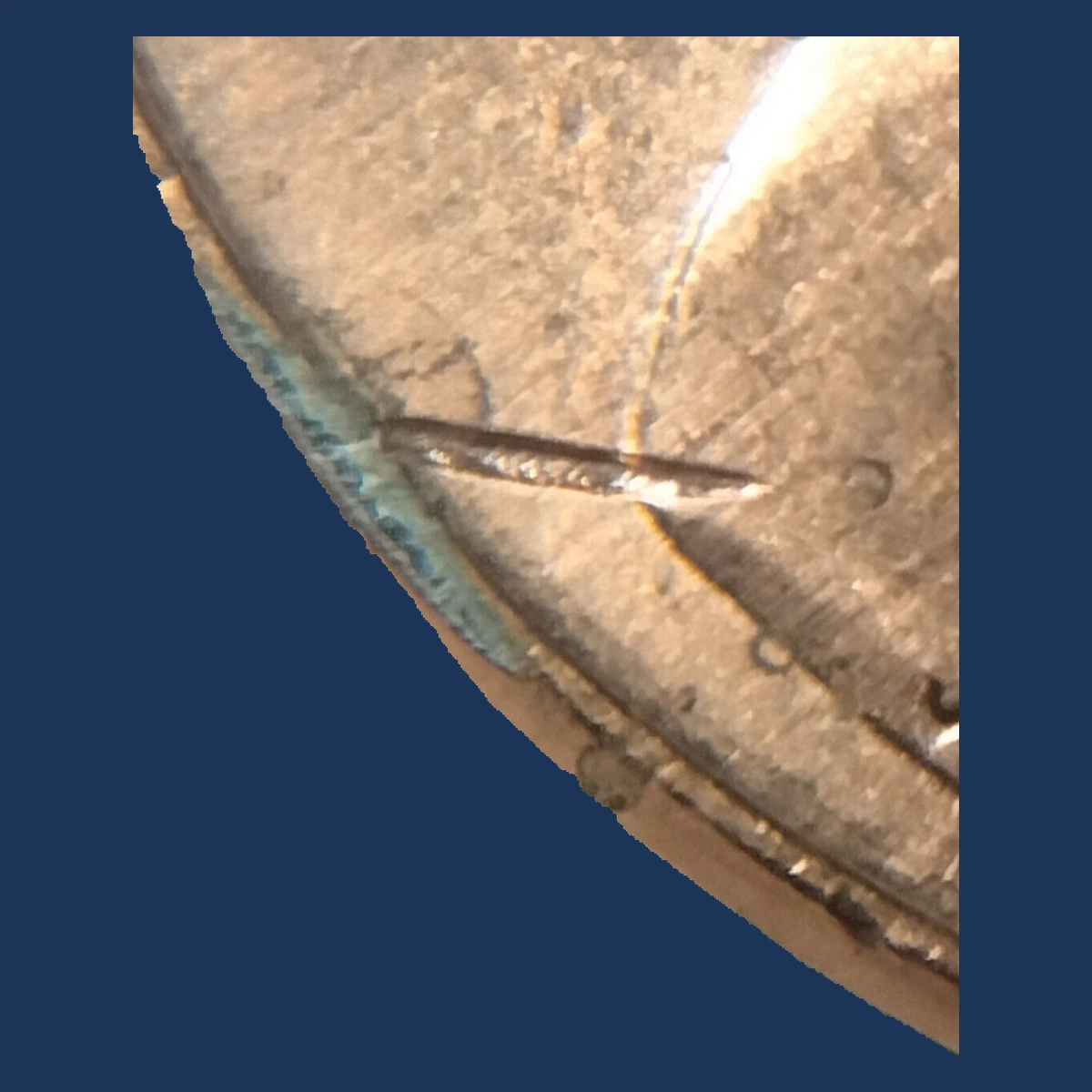 2012 Lincoln Cent (Modern): Struck Through