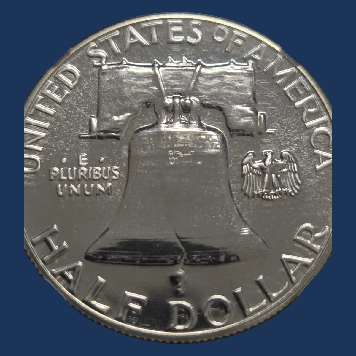 1961 Franklin Half Dollar: Struck Through