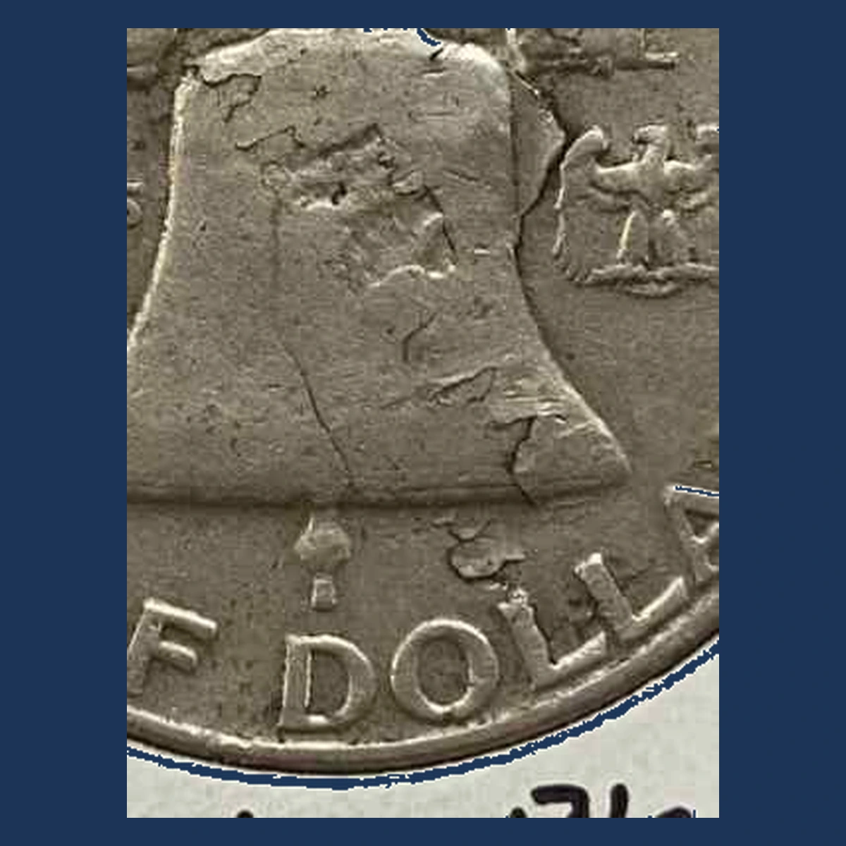 1959 Franklin Half Dollar: Planchet Flaw
