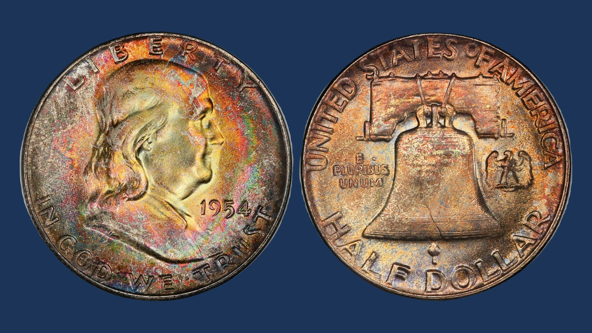 1954 Franklin Half Dollar: Bugs Bunny Die Clash