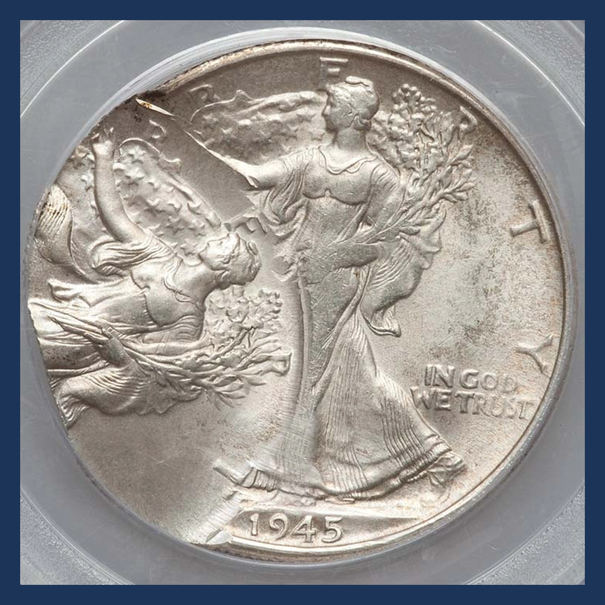 1945 Walking Liberty Half Dollar: Double / Multiple Strike