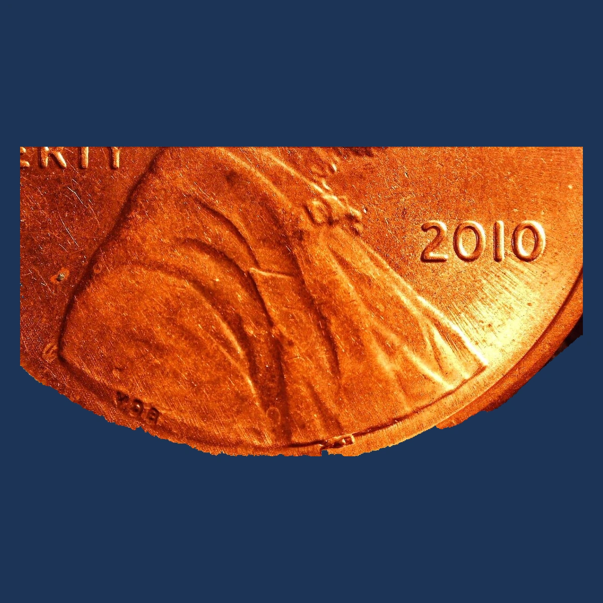 2010 Lincoln Penny: Die Crack / Die Chip